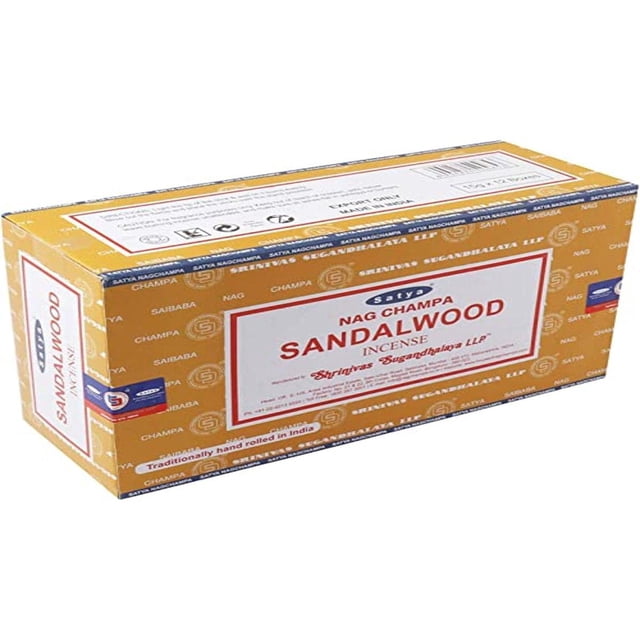 Varillas de incienso Satya, madera de sándalo negro, 15 g