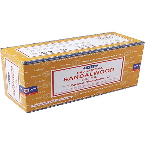 Varillas de incienso Satya, madera de sándalo negro, 15 g