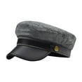 thumbnail image 2 of Cyglowse Chauffeur Hat for Men Women Classic Vintage Newsboy Cap Costume Hats Beret Cap Gray One Size, 2 of 3