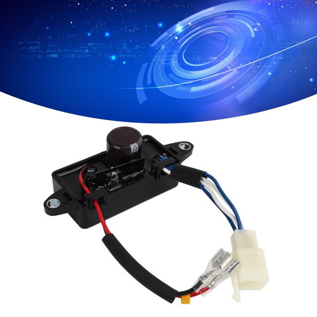 Single Phase Voltage Rectifier, Generator Automatic Voltage Regulator 6 Wire Easy Installation Auto Output Voltage Adjustment 250V 220UF For Construction Sites
