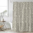 thumbnail image 2 of Extra Long Shower Curtain 72x84 Inch, Gray Green Flowers Shower Curtain Waterproof Bathroom Decor, Spring Summer Farmhouse Botanical Fabric Bath Curtain Set Accessories with Hooks, 2 of 7