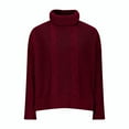 thumbnail image 5 of Sriper Oversized Cable Knit Sweaters for Women Chunky Long Sleeve Turtleneck Sweater Baggy Thick Warm Soild Color Pullover Tops Ladies Fashion Outfits, 5 of 10