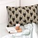 thumbnail image 4 of Fotbe Cute Black Dog Funda de Almohada Decorativa Estilo Occidental, Lujo en Algodón, Fundas para Almohadas King, Cojín Estampado para Decoración del Hogar-16"x24", 4 of 6