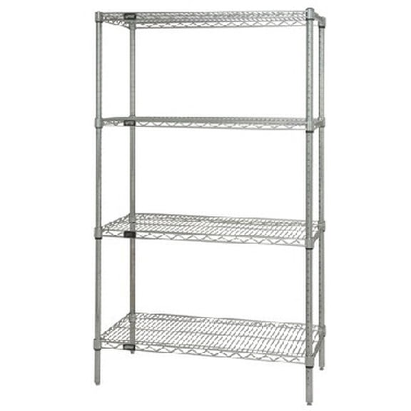 Quantum 14W X 24"L X 54"H Wireless Shelving Unit - Chrome Model Wr54-1424C
