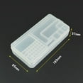 thumbnail image 1 of Boîte de Rangement en Plastique Rectangulaire Transparente avec Support pour Vis, 1 of 8
