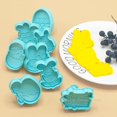 thumbnail image 4 of Molde para galletas de conejo de pascua, cortador de galletas de conejo de dibujos animados en 3D, Fondant, sello en relieve, decoración de pasteles DIY, herramienta para hornear, 4 piezas por juego, 4 of 4
