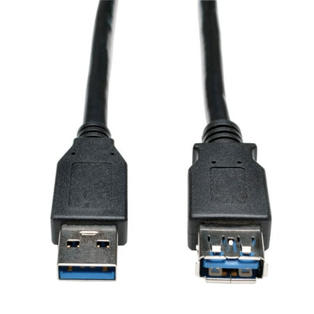 UPC: 0037332183156 | Tripp Lite U324-006-BK 6Ft USB 3.0 SuperSpeed Extension Cable