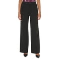 thumbnail image 2 of Calvin Klein Women's Classic Fit Wide Leg Suit Pant, Deep Black, 12, 2 of 2