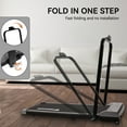 thumbnail image 4 of FlexWave 2-in-1 Foldable Treadmill，Compact Walking Pad，Under Desk Electric Treadmill，with Remote Control & Wheels, for Walking & Jogging，Home & Office, 4 of 5