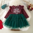 EFGYYF Vestidos Para Niñas And Toddler Girls Letter Printed Christmas