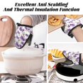 thumbnail image 7 of Pofeuu Orchids Flowers Print Thickened Mini Silicone Oven Mitts Heat Resistant, Rubber Oven Mitt Gloves, Finger Pinch Grips, Pot Holder, Silicone Potholder, 7 of 7