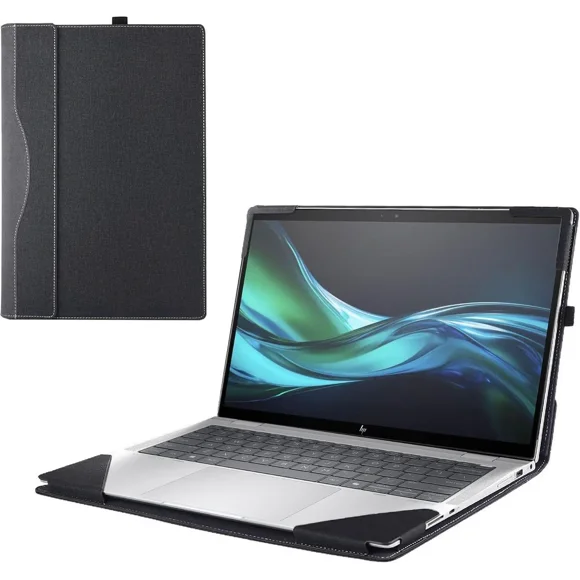 Laptop Cover Case for HP Elite x360 1040 G11 / EliteBook 1040 14 inch G11 & Lenovo ThinkPad X13 Yoga Gen 1, Notebook PC Protective Sleeve Bag PU Leather Shell