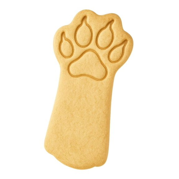 Kitty Paw Cookie Cutter & Stamp 4x2.5" for Baking Fondant Clay Embosser Gifts