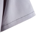 thumbnail image 4 of JTieacloth Mens Regular Fit Button Down Shirts Men's Spring And Summer Soild Color Casual Lapel Large Size Beach Holiday Short Sleeve Shirt Gray, 4 of 4