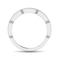 thumbnail image 3 of TimeLe$$ Classics Jewelry for Women - 10K White Gold Wedding Band with Natural Diamonds, Ring Size-6.5, 3 of 7