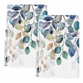 thumbnail image 2 of Blue Teal Botanical Kitchen Towels Set of 2, Weeping Fall Eucalyptus Leaves Absorbent Dish Towels for Kitchen, Microfiber Hand Towel, Quick Drying Tea Towel for Cleaning Decorative Dishcloths, 2 of 7