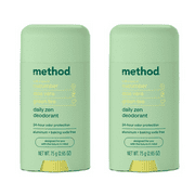 Method Deodorant, Daily Zen, Cucumber, Seaweed + Green Tea notes, 24 Hour Odor Protection, 2.65 oz (2 Pack)