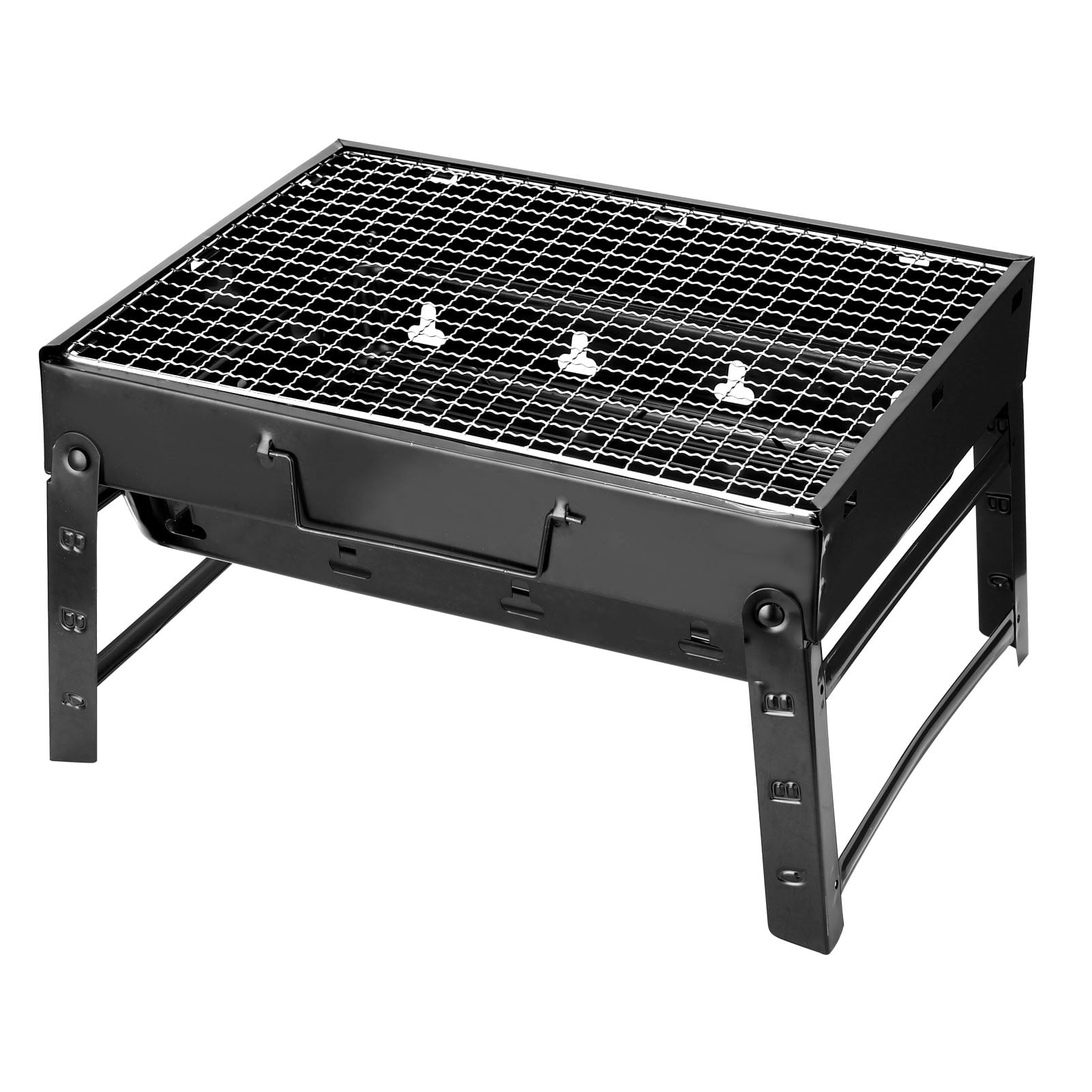 Thickened Bbq Portable Barbecue Oven Folding Home Grill Outdoor Black