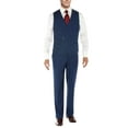 thumbnail image 3 of Mens Ticket Pocket Three Piece Db Blue Modern Fit Vested, 3 of 3
