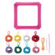 thumbnail image 2 of Kit de telar para tejer, juguetes, costura, manualidades, tejido, multifuncional, para hacer agarraderas. 8 colores, 2 of 9