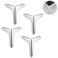 thumbnail image 2 of 4 pies de apoyo para muebles de metal de 17 cm con tres puntas - cromo claro Xemadio 221108-6, 2 of 9