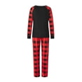 thumbnail image 5 of New Red Black Family Christmas Pajamas Matching Sets,Letter Christmas Tree Printed, 5 of 10