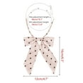 thumbnail image 2 of INSPIRE CHIC Women's Polka Dots Ties Elastic Adjustable Neck Pre-Tied Ribbon Bow Tie Uniform Cosplay Light Pink One Size, 2 of 6