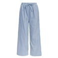 thumbnail image 3 of TINZ Pantalons Décontractés pour Femmes Pantalons de Randonnée avec Poches Pantalons de Plage Légers Pantalons Décontractés Grande Taille pour Mariage Combinaison Décontractée, 3 of 4