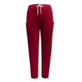 thumbnail image 6 of GZWYHT Harem Pants,Petite Pants,Women's Harem Pants High Waist Baggy Drawstring Sweatpants Joggers With Pockets Boho Yoga Trousers Pants,High Waisted Pants,Pants for Women,Sweatpants Women,Red,XL, 6 of 6