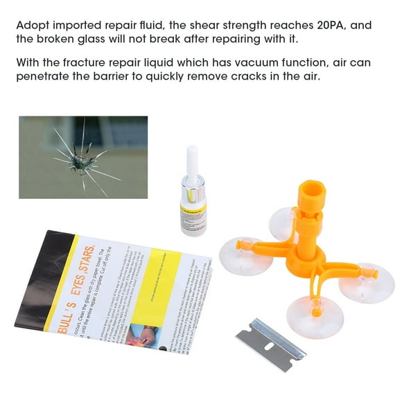 Car Repair Tool Kit Glass Windscreen Resin Restore for Chip Crack Fix