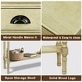 thumbnail image 4 of Urbanest Burlington Solid Wood Console Table with 3 Drawers & Lower Shelf – Entryway Table, Hallway Sofa Table, Narrow Accent Table for Living Room – 39.5″ × 9.5″ × 32″ – Beige Farmhouse Decor, 4 of 7