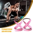 thumbnail image 4 of Padded Figure 8 Deadlift Training Straps Durable Pull-Ups Straps for Gym Fitness, 4 of 9