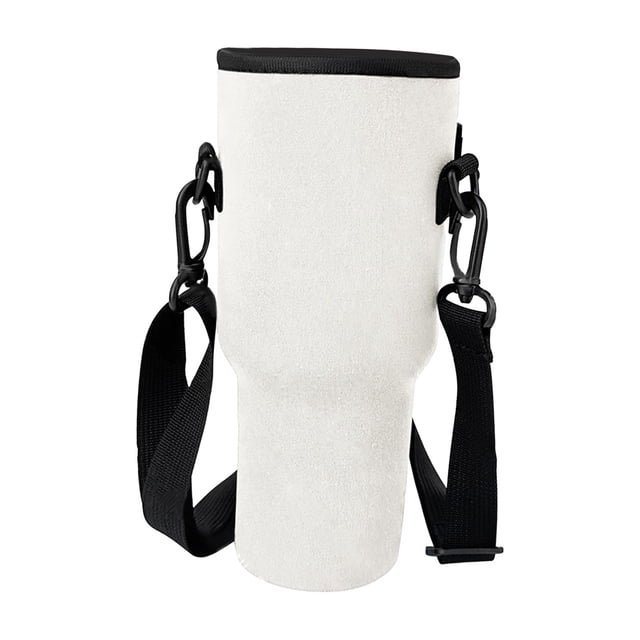 Funda para botella de agua, funda para taza, portabotellas de agua portátil lavable para exteriores Blanco kusrkot Funda portabotellas