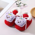 thumbnail image 4 of Dakaela 3M-12M Baby Cotton Shoes Cute Bear Warm Soft Winter First Walking Shoes Indoor Outdoor House Booties, 4 of 5