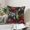 thumbnail image 6 of Kll Vintage Gaming Decorative Throw Pillow Covers Velvet Soft For Couch Sofa Bedroom Living Room Outdoor -18"X18", 6 of 8