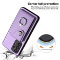 thumbnail image 5 of TECH CIRCLE For Galaxy A14 5G Wallet Case with Card Holder,360°Rotation Finger Ring Holder Kickstand Protective RFID Blocking PU Leather Flip Cover for Samsung Galaxy A14 5G 6.6" 2023,Purple, 5 of 7