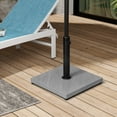 thumbnail image 6 of Pellebant 43 lbs Cement-Filled Square Umbrella Base Heavy Duty Patio Market Umbrella Stand, Dark Grey, 6 of 9