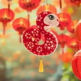 thumbnail image 2 of Year of the Snake 2025 Hanging Decoration Snake Plush Ornaments Zodiac Mascot for Chinese New Year Blessing Souvenir Home Car Window Hanging Pendant Decors, 2 of 5