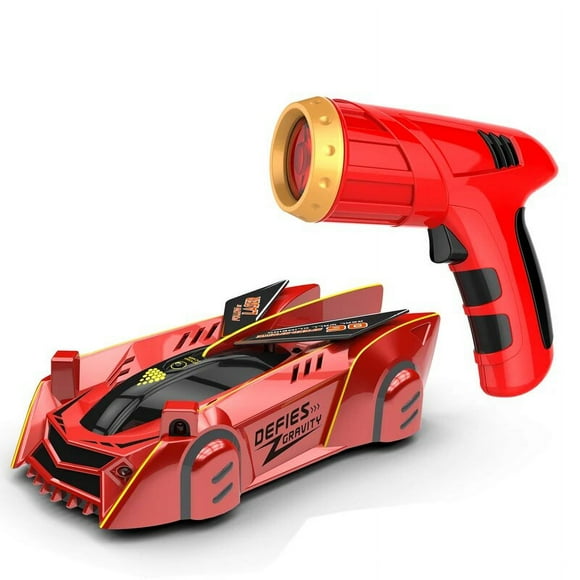 RC Car Stunt Infrared Laser Tracking Wall Ceiling Climbing Vehicle Toys For Children Remote Control Cars Follow Light Gifts boys Chasing Light Red_2