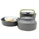 thumbnail image 2 of de utensilios de cocina para acampar de 9 piezas, olla, sartén, , platos, esponja de limpieza para senderismo al , fogata, 2-3 pe DYNWAVEMX Juego de cocina para acampar al aire libre, 2 of 8