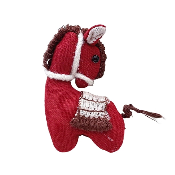 Mini caballo de peluche hecho a mano, caballo en miniatura, accesorio artesanal para mochila, llavero, broche, recuerdos de fiesta.