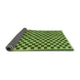 thumbnail image 2 of Ahgly Company Indoor Rectangle Checkered Turquoise Blue Modern Area Rugs, 6' x 9', 2 of 4