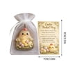 thumbnail image 4 of Beautynvta Easter Pocket Hug Gift, Acrylic Colorful Egg Animal Figurines with Inspirational Message Card and Organza Bags, for Employee Appreciation Coworker Friend Family Gifts, 4 of 6