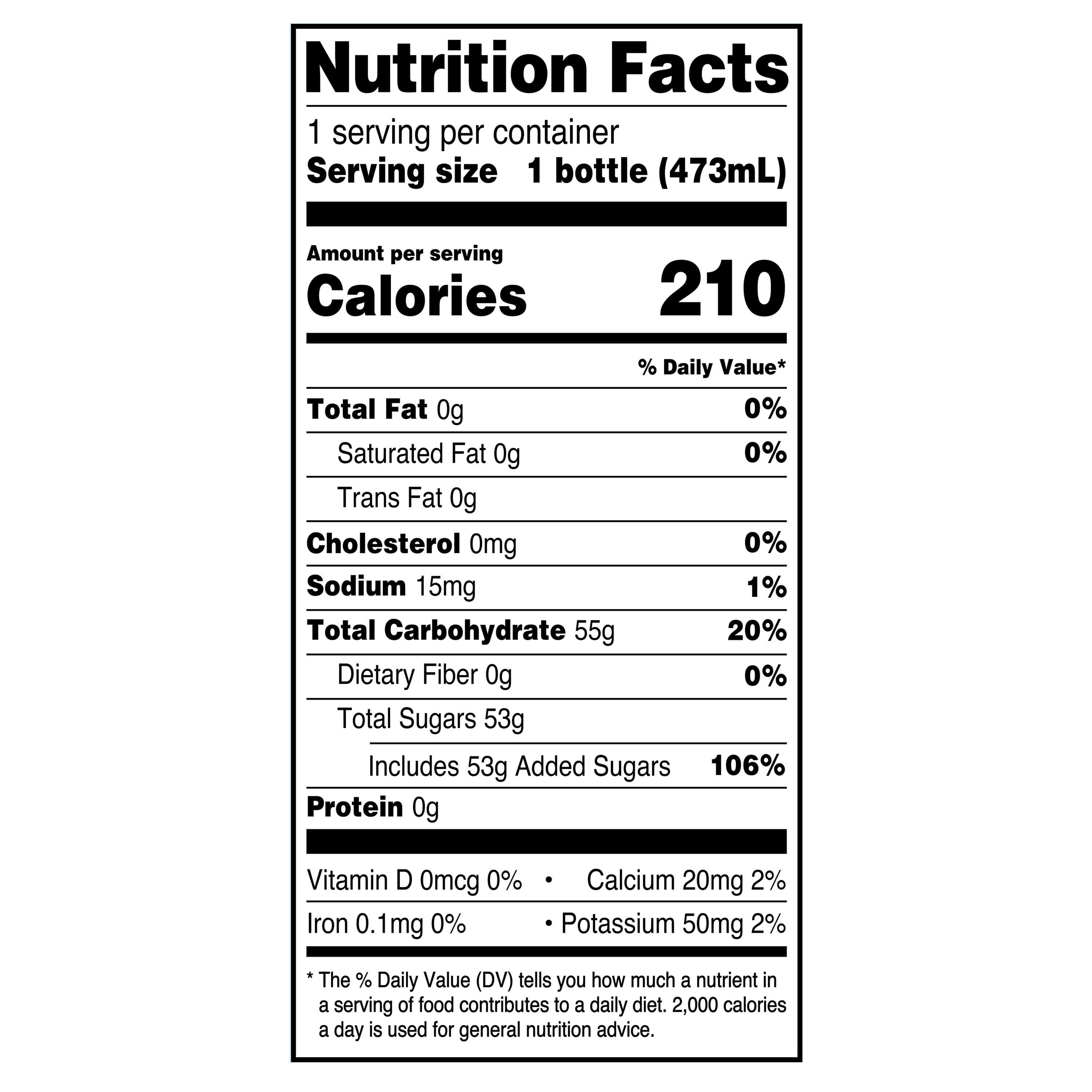 Great Value Mango Lemonade, 16 fl oz
