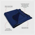 thumbnail image 2 of Liberator Indigo Microvelvet Throw, 36" x 53", 2 of 7