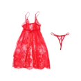 thumbnail image 5 of Ensemble de Lingerie pour Femmes Robe Babydoll en Dentelle Vêtement de Nuit, 5 of 5