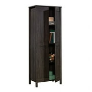 Sauder Two-Door Storage Cabinet, Blade Walnut Finish