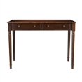 thumbnail image 4 of Southern Enterprises Parker 2-Drawer Writing Desk in Espresso, 4 of 9