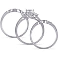 thumbnail image 4 of Everly Women's Created Sapphire and Diamond 10k White Gold Bridal Set, 4 of 7