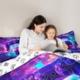 thumbnail image 5 of Castle Fairy Cyberpunk Gamepads Twin Comforter Sets,Sport Soccer Football Bedding Set, 5 of 8